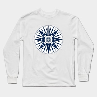 Vintage nautical compass Long Sleeve T-Shirt